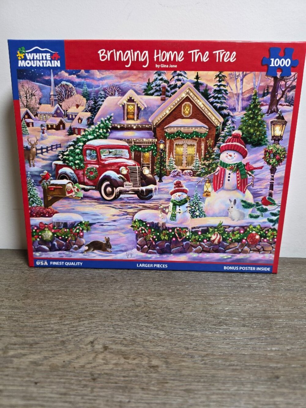 Bringing Home the Tree - 1000 Piece Jigsaw Puzzle by White Mountain (2024)
